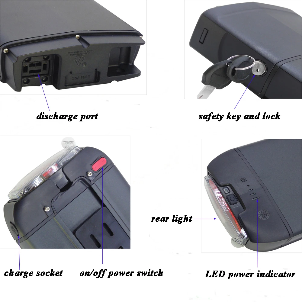 Аккумуляторная батарея для электровелосипеда MOAR E-Lux 36 В 350 Ач 17 48 в 13 500 Вт