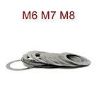 Ультратонкая высокоточная регулирующая прокладка, плоская шайба из нержавеющей стали, плоская шайба M6 M7 M8, толщина 0,1 0,2 0,3 0,5 1 мм