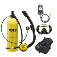 dideep x5000plus 2l scuba diving tank portable oxygen cylinder underwater breathing diving equipment tankpressure gaugevest