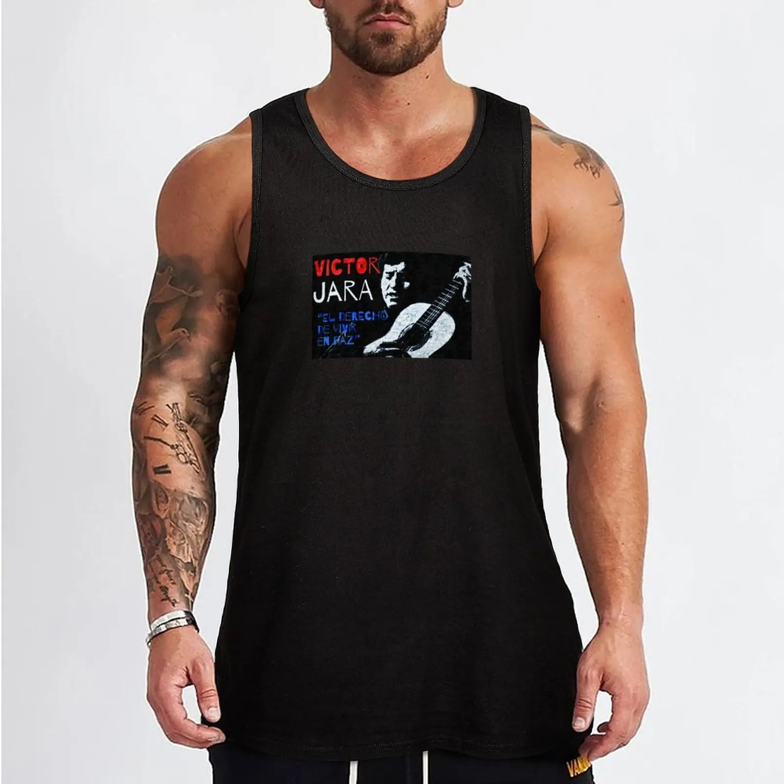 Виктор Джейра - Elelea de Leit en paz / The right to live in peace Tank Top Мужская хлопковая футболка для