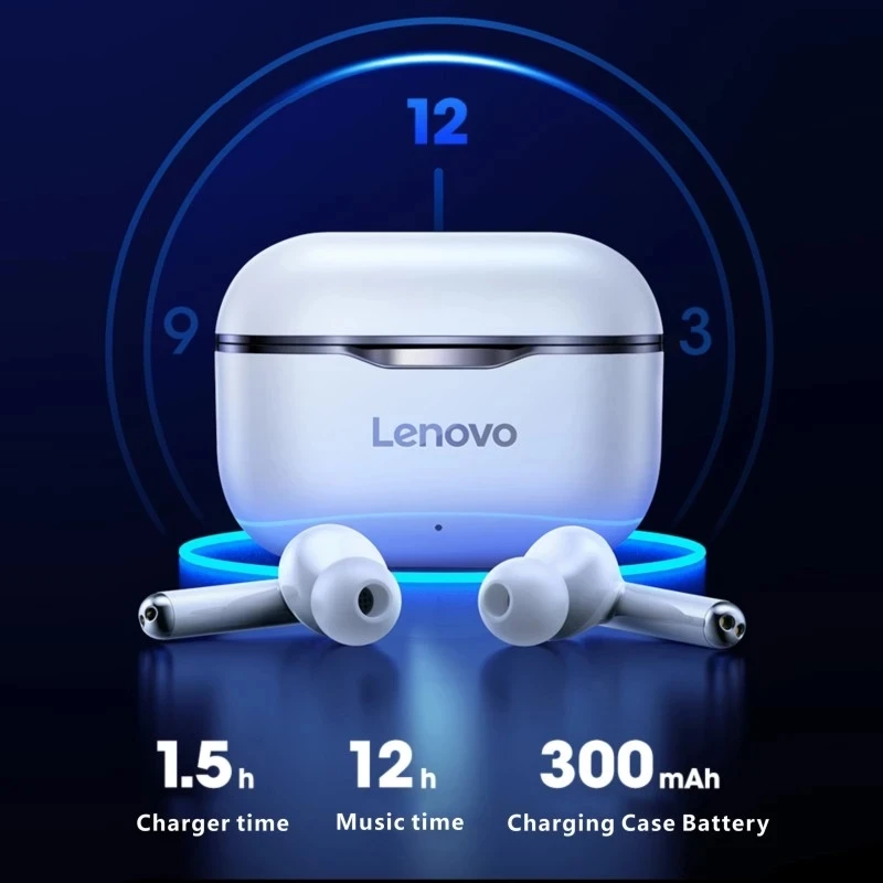 Оригинальные беспроводные наушники Lenovo LP1 TWS Bluetooth 5 0 двойная Стерео
