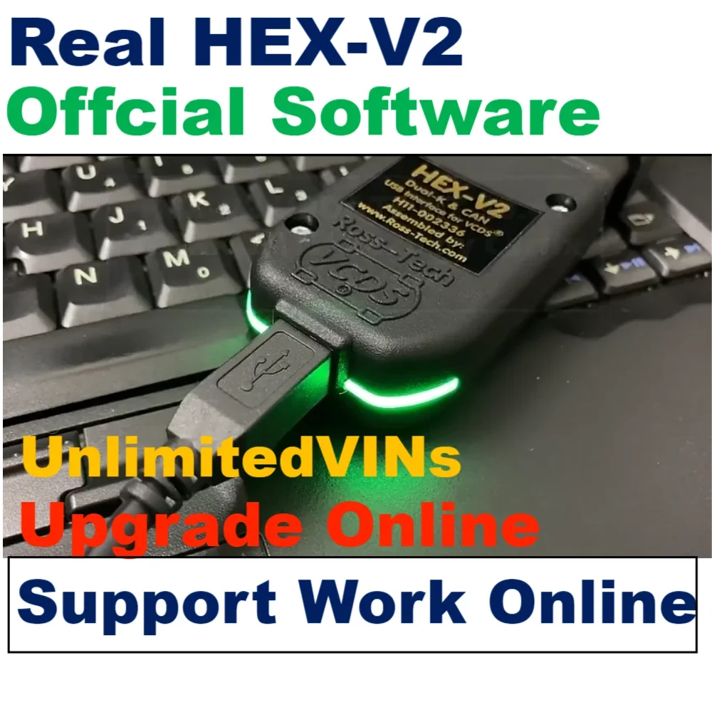 2023 Горячая Распродажа] Настоящий VAGCOM 22,10 Obd2 Сканер HEX V2.
