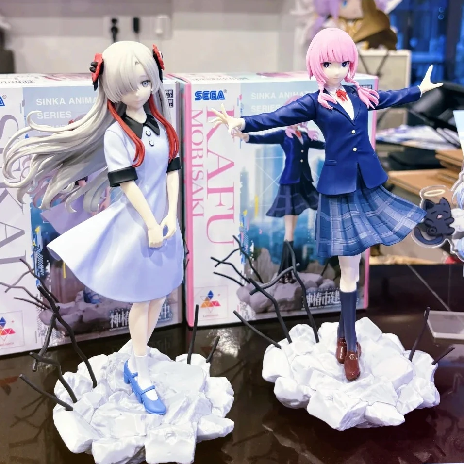 Фото Оригинальная фигурка Sega Kamitsubaki City Under Construction Yorukawa Sekai из ПВХ, аниме-модель, коллекционные игрушки, подарки, в наличии №1