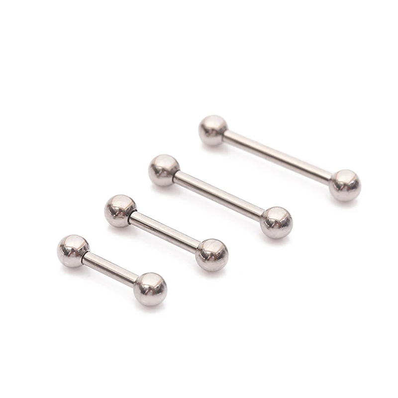 

20Pcs 14G 16G ASTM F136 Titanium Internally Threaded Straight Barbell Tongue Stud Body Piercing Jewelry Wholesale