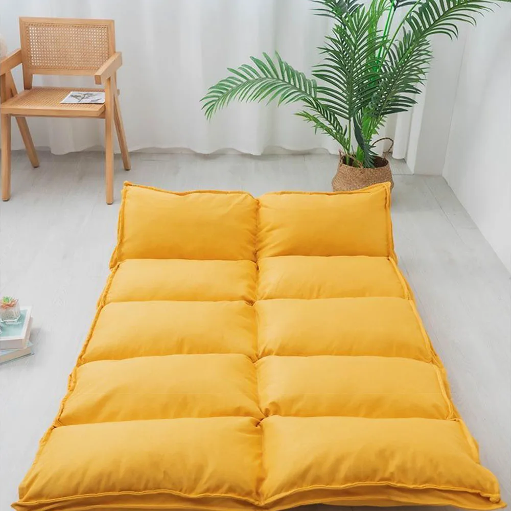 

Floor Chair Folding Adjustable Lazy Sofa Chair Sofa Chair Padded Lounger Soft Recliner With Back Support Living Room Chair 2022