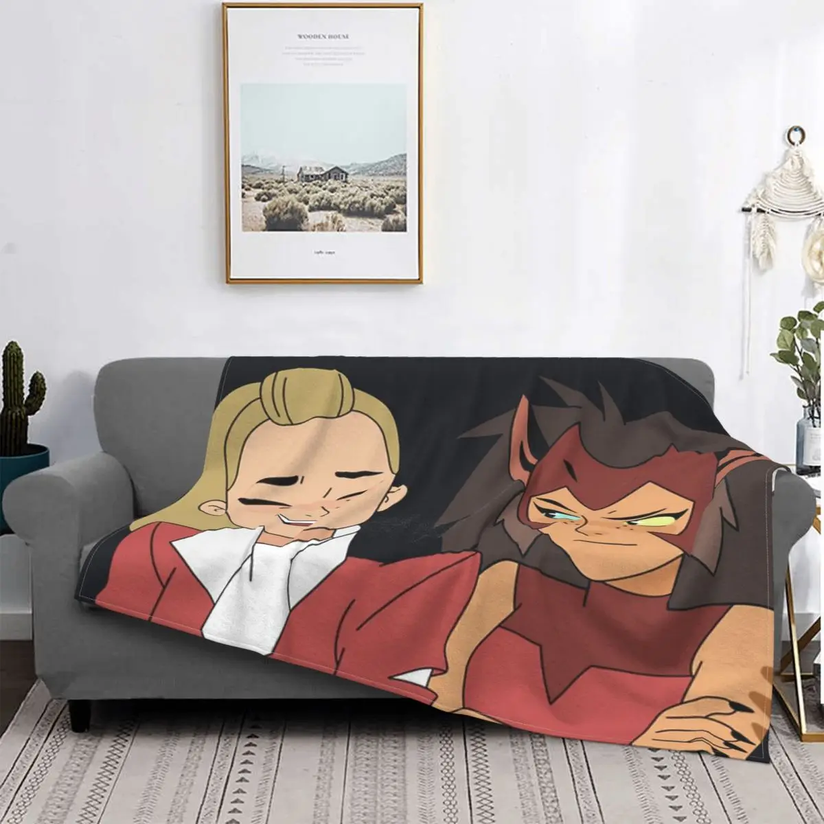 

Design Adora Catra Stickers Drawing Series She Ra Blanket Bedspread Plaid Winter Bed Blankets Bedspread 135