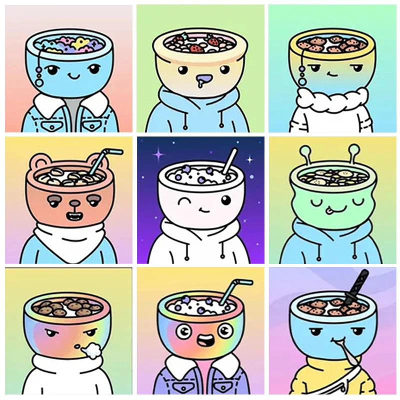 

Мультяшная 5D алмазная живопись с милой едой и чашкой, алмазная живопись, инкрустированная полностью Алмазная вышивка, живопись, украшение для дома