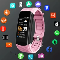 new digital wristwatches women heart rate blood pressure pedometer sleep monitor watch band tracker wristbands for xiaomi huawei