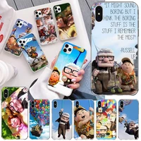 disney up phone case for iphone 13 12 11 pro mini xs max 8 7 plus x se 2020 xr silicone soft cover