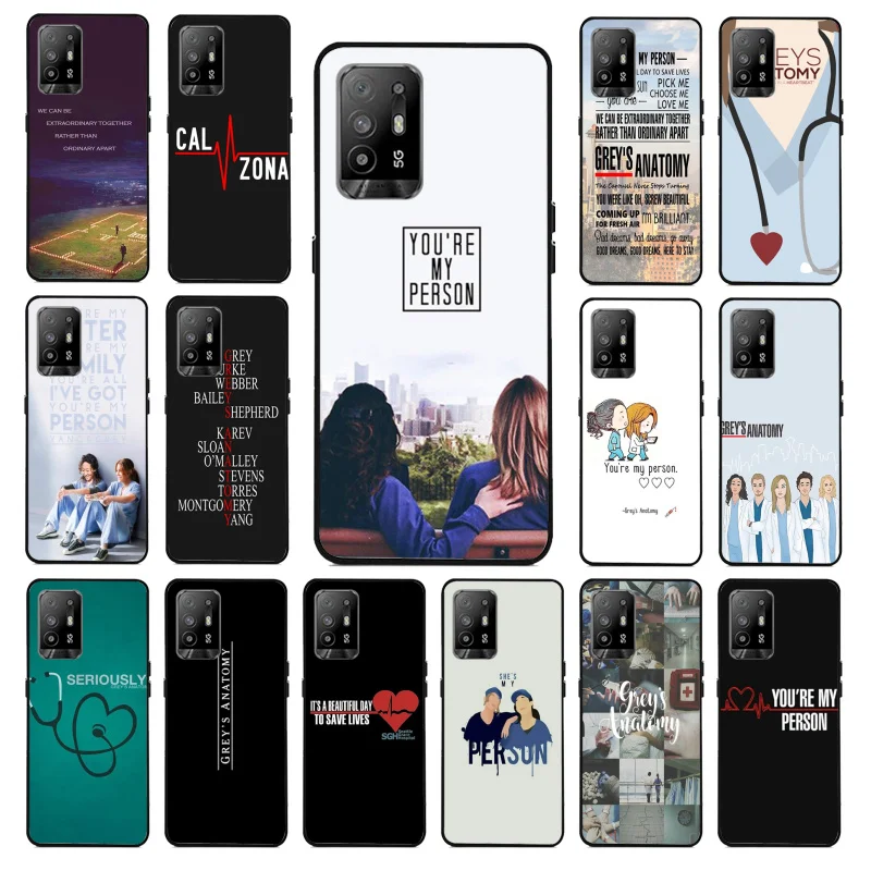 

American TV Greys Anatomy Phone Case for OPPO A54 A74 A94 A53 A53S A9 A5 A15 A91 A95 A73 A31 A52 A93 A92