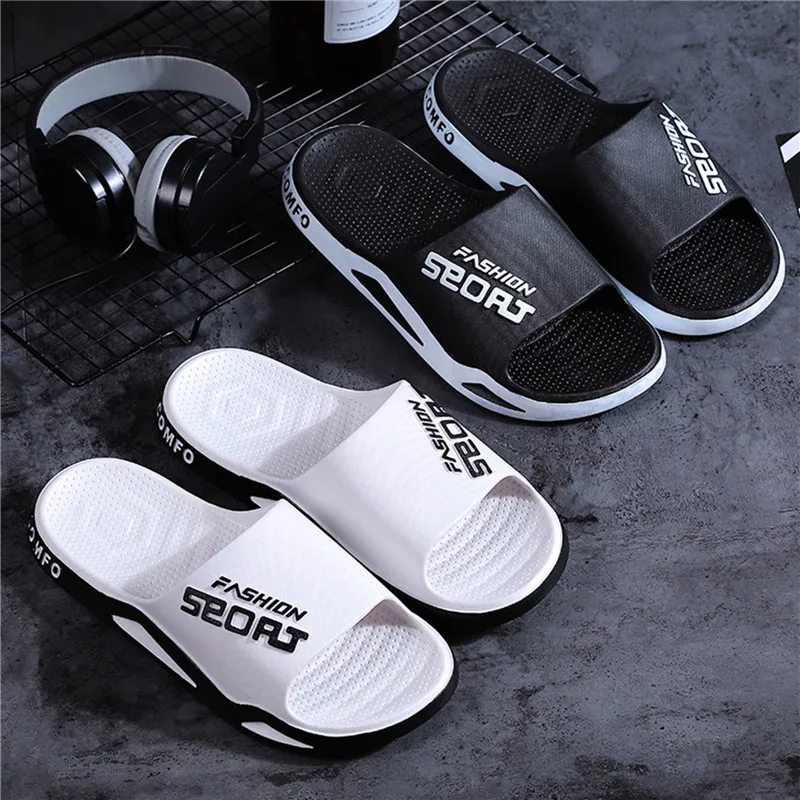 Women Light Slippers Home Bathroom Sandals Pvc Indoor Soft Couple Men Slipper Summer Stitching Color Unisex Bedroom Shoes