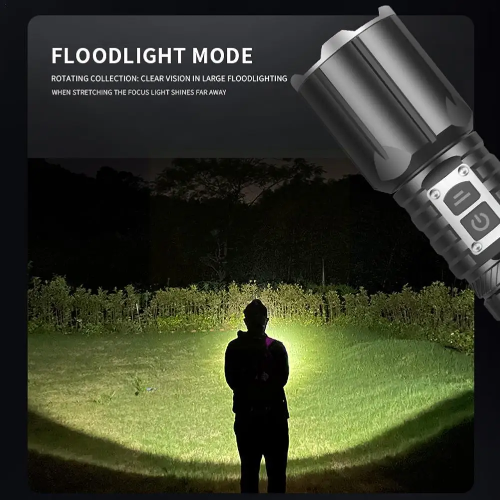 

Lumens XHP160 Powerful Flashlight 3535A XHP70 Rechargeable Flash flashlight LED Lantern Torch Tactical Light Power High Q2K9