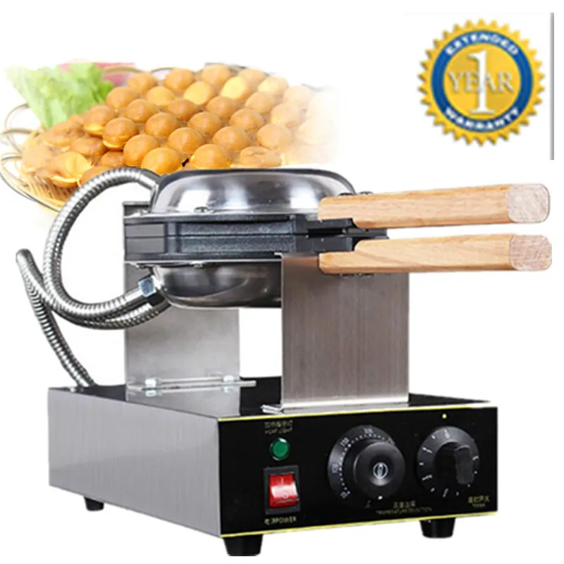 

Best Price Rotating Stainless Steel 110v 220v Electric Hong Kong Egg Waffle Machine; QQ Egg Cake Waffle Maker