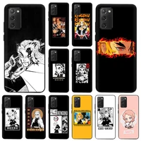 phone case for samsung s21 plus s20 fe s10 lite s9 rengoku kyoujurou demon slayer soft cover for galaxy note 20 ultra 10 9 8