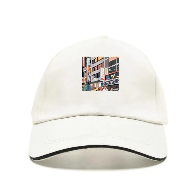 

2022 Fashion Men Bill Hat Neon Night Tokyo Signs Anime Bit City Bill Hat 100% Cotton