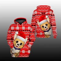 2021 new brand clothing cute dog fashion zipper shirt men 3d printing hoodie sweater unisex casual harajuku street suit dog02