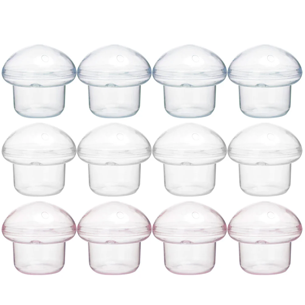 Clear Party Favor Bags Mushroom Decorations Princess Plastic Supplies Baby Mini Gift Bulk