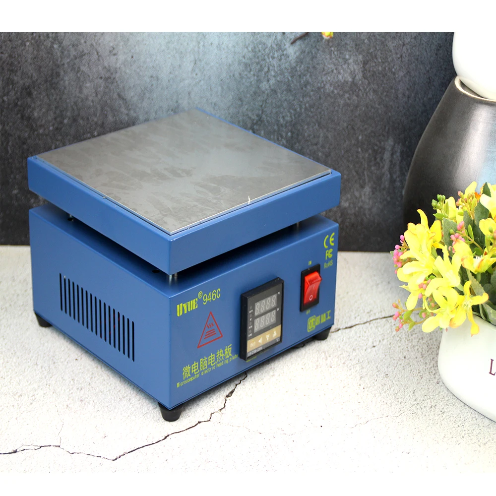 946C Electronic Hot Plate LCD Digital Display Preheating Station for PCB SMD heating phone LCD touch screen separate