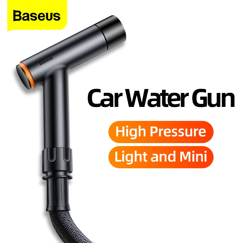 

Baseus Car High Pressure Washer Water Gun Adjustable Spray Nozzle Mini Car Washers For Home Garden Cleaning Car Wash Accessories