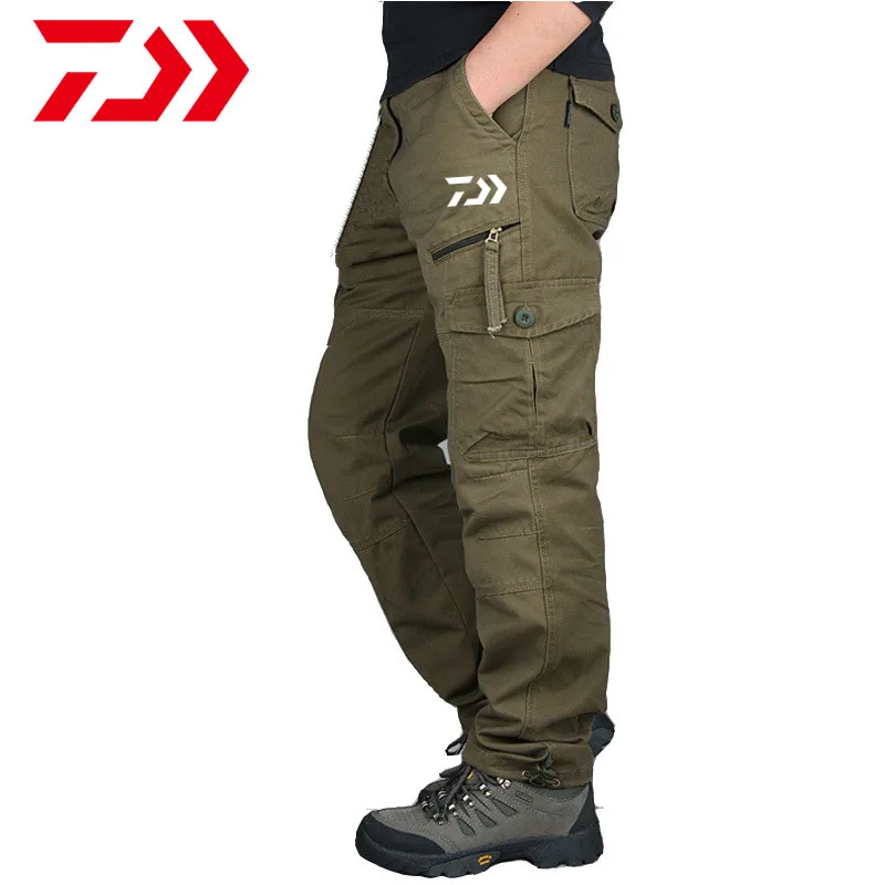 

Daiwa Fishing Clothes Loose Pant Autumn Breathable Fishing Pants Men Casual Thin Quick Dry Multi-Pocket Hiking Camping Trousers