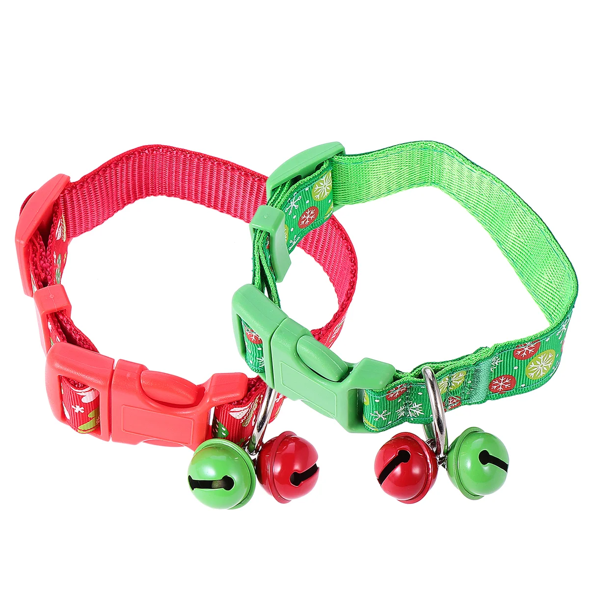 

2pcs Christmas Collar Neck Ring Adjustable Cat Collar Supplies