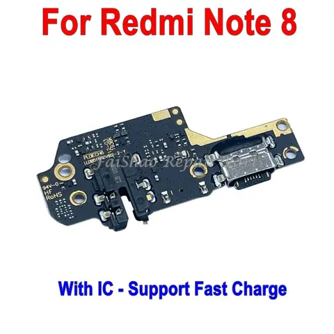 Новый USB-разъем для док-станции зарядное устройство Порт зарядная плата гибкий кабель с поддержкой IC Быстрая зарядка для Xiaomi Redmi Note 8 8T Pro