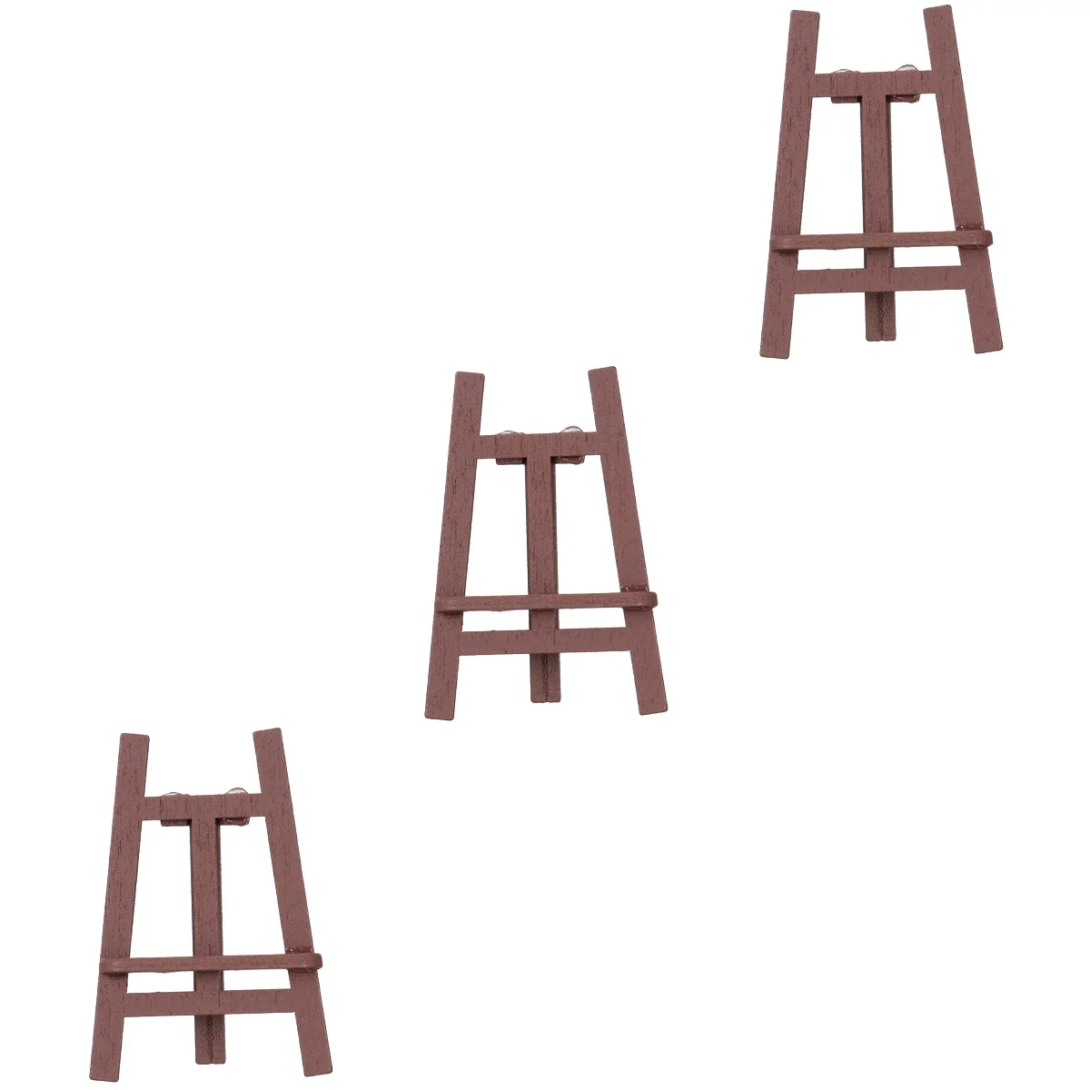 

3 pcs Simulated Studio Easel Mini Furniture Model Mini House Wooden Easel