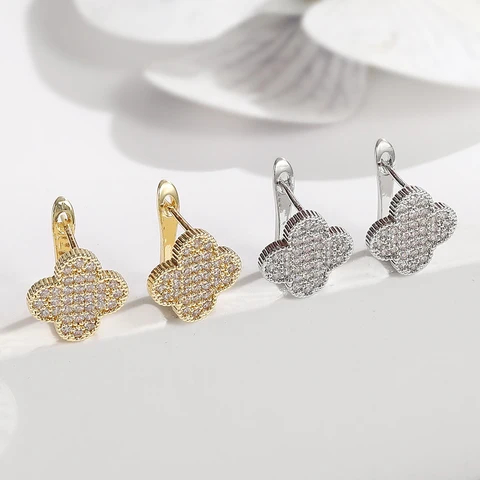 Серьги-гвоздики BenS золотые/серебряные