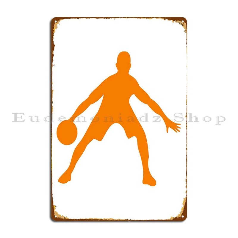 

Силуэты баскетбольный металлический знак Печать Ретро создание гостиной кинотеатр жестяной знак плакат