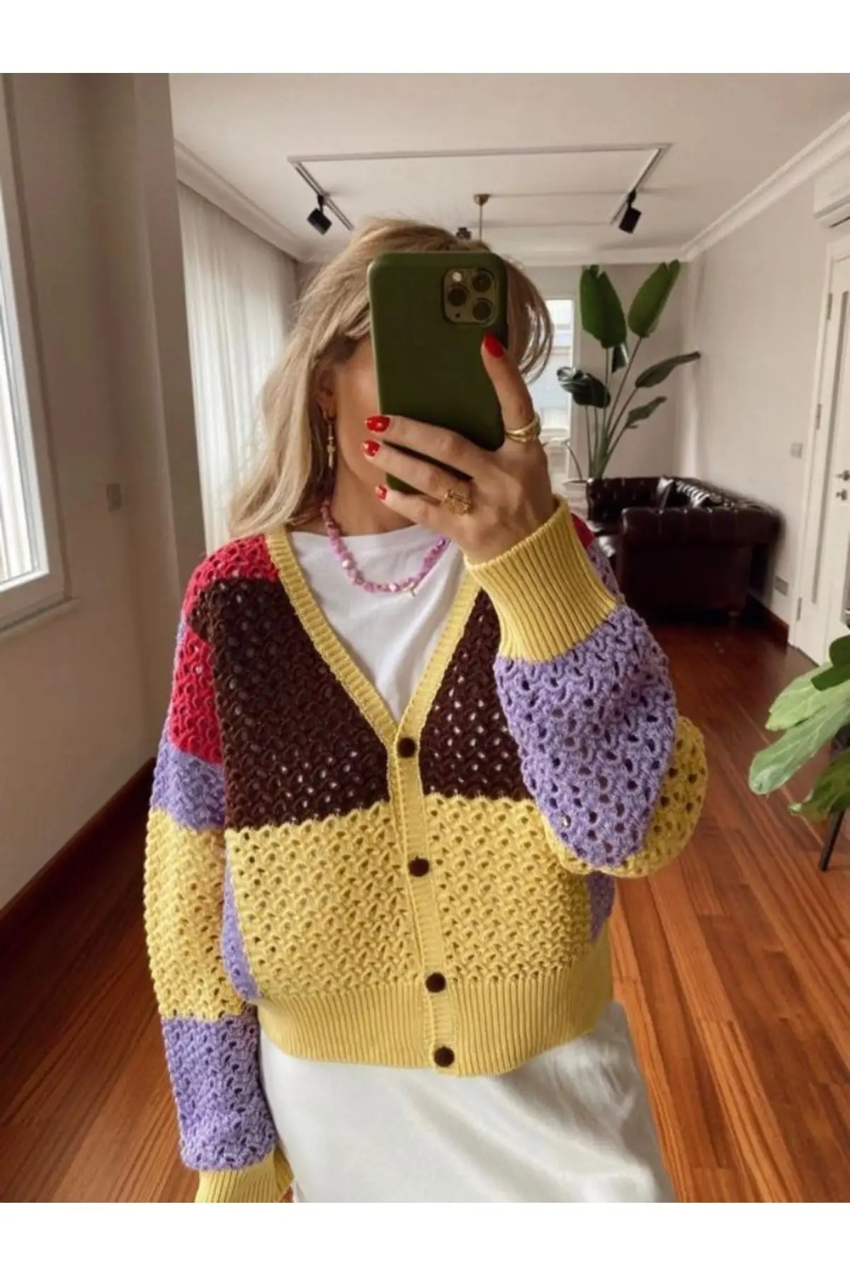 

Women's Cardigan V Neck Openwork Buttoned Knitted Casual Knitted Quality Fashion Cardigan Sweaters Loose Sweater Jumper Sweater Jumper