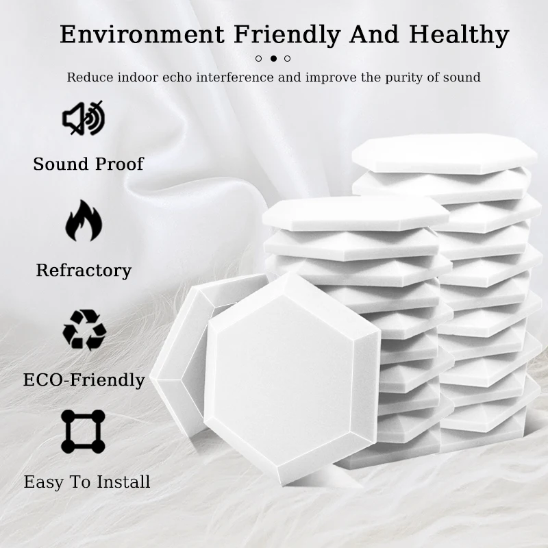 6/12/24 шт. акустические панели из пены высокой плотности