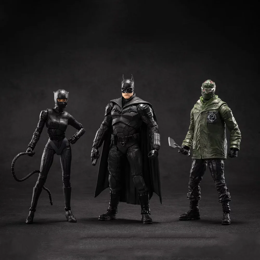 McFarlane-figura de acción articulada de Batman, juguete articulado de 17cm, de la película de 7"