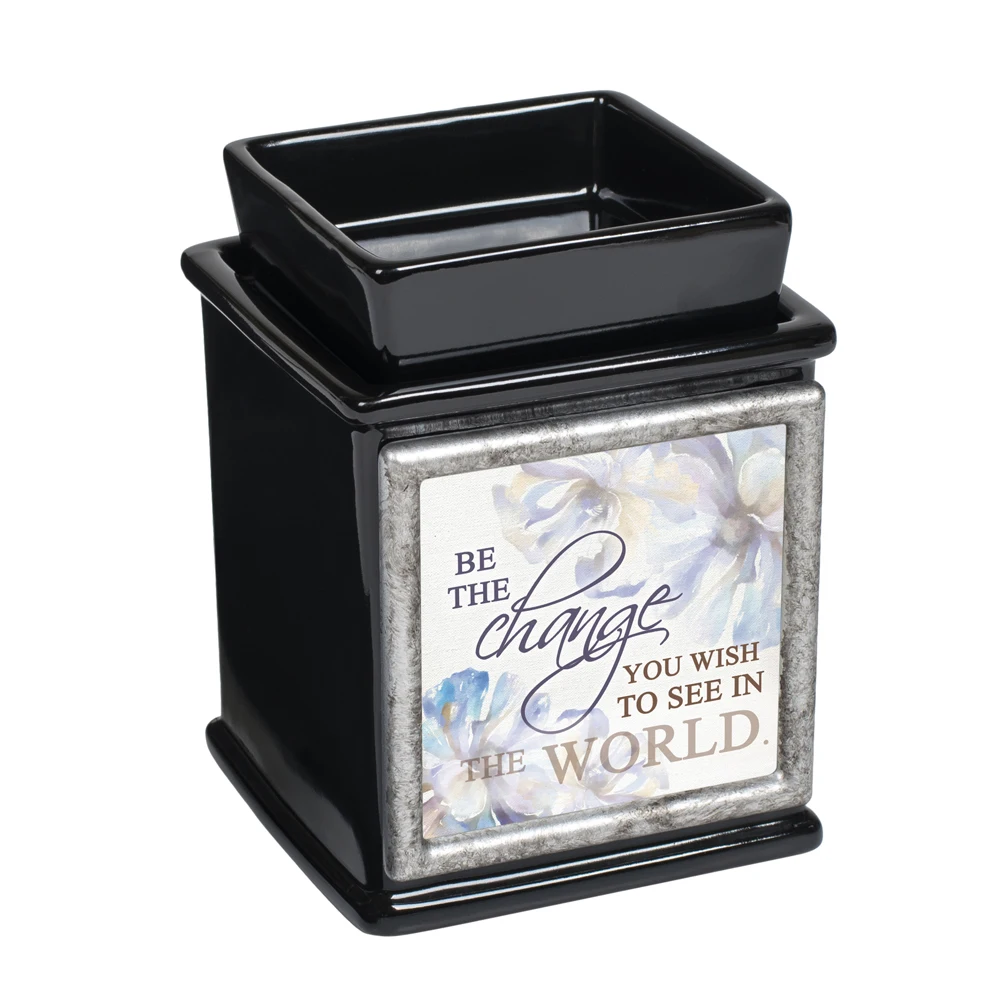 

5" Black and White Aroma Framed Comforting Warmer
