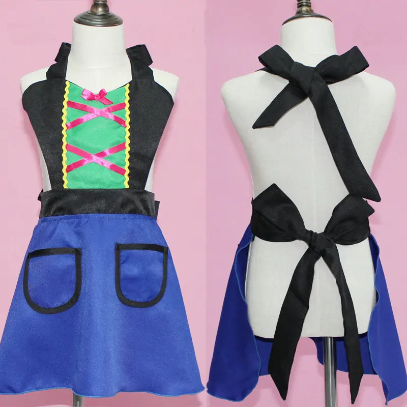 Хэллоуинские детские костюмы сценический костюм принцессы фартук танцевальный праздник Пасхи кухонный косплей.