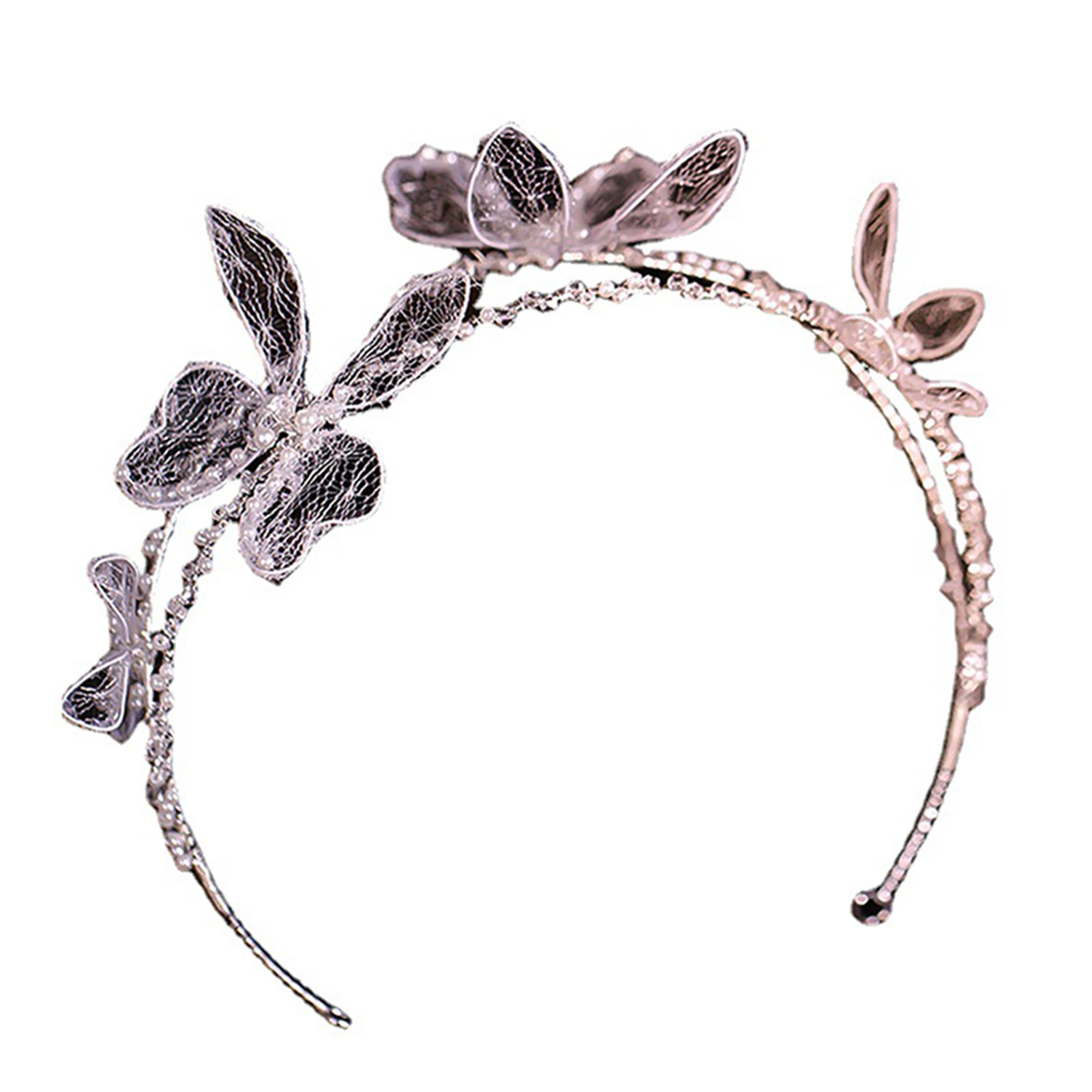 

Fashion Bangs Hairstyle Double Layer Elegant Hair Hoop Wedding Hair Styling Hairpiece For Party, Dance, Or Even Daily Life