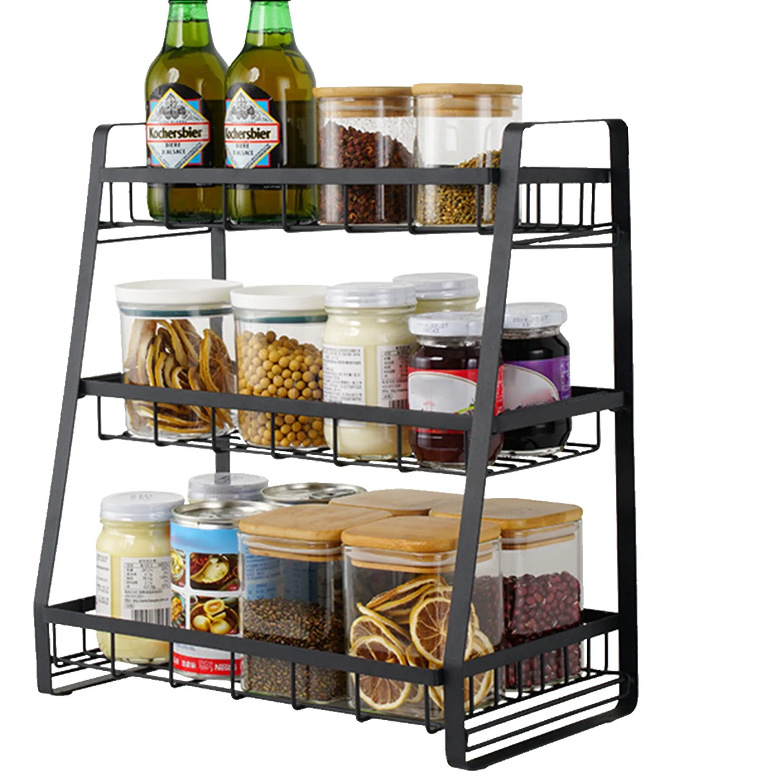 Lunch Storage Rack Rack Organizer - Tier Kitchen Organization Bathroom For Bathroom ...