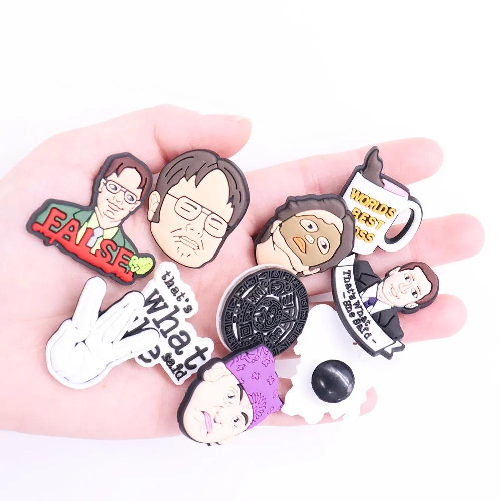 1 шт. американская драма офисный Рабочий мир лучшие подвески для обуви из ПВХ