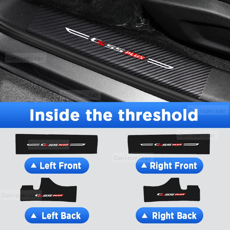 

Для CHANGAN CS55 PLUS 2022 2023 Автомобильная дверь фотография углеродное волокно текстурные аксессуары кожаный Стайлинг Автомобильная наклейка крышка TrimF