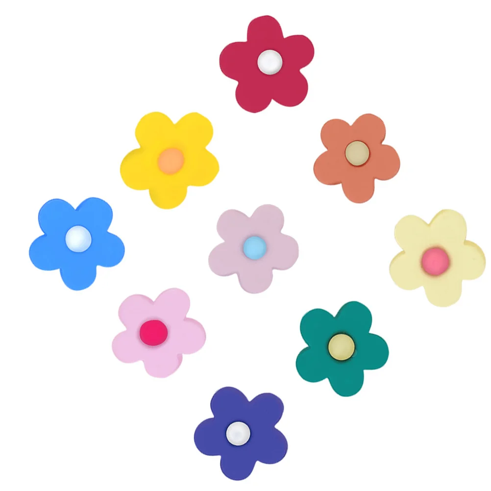 Цветочные застежки для обуви шнурки кроссовок декоративные с подвесками