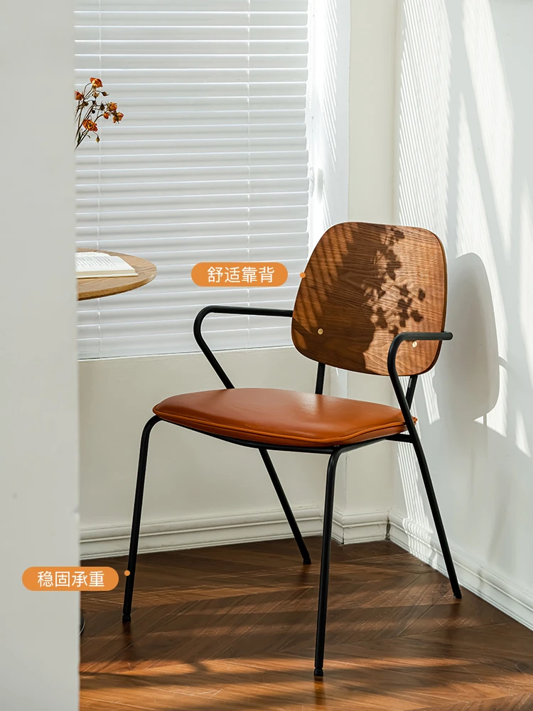 

Винтажная спальня, стол, стул, минималистичный маленький семейный обеденный стул, современные подлокотники для ресторана, спинки стулья
