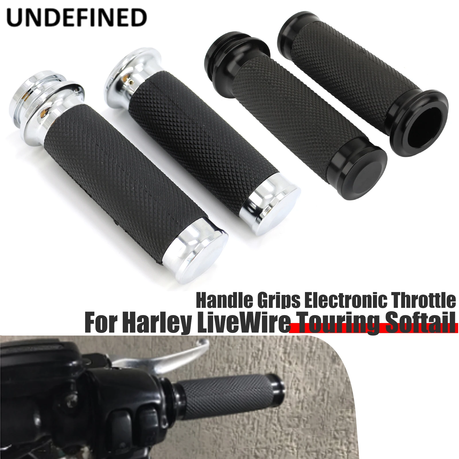 

1'' Motorcycle Handle Grips Electronic Throttle 25mm Handlebar Grips For Harley Touring Road King Electra Tri Glide FLHR Dyna