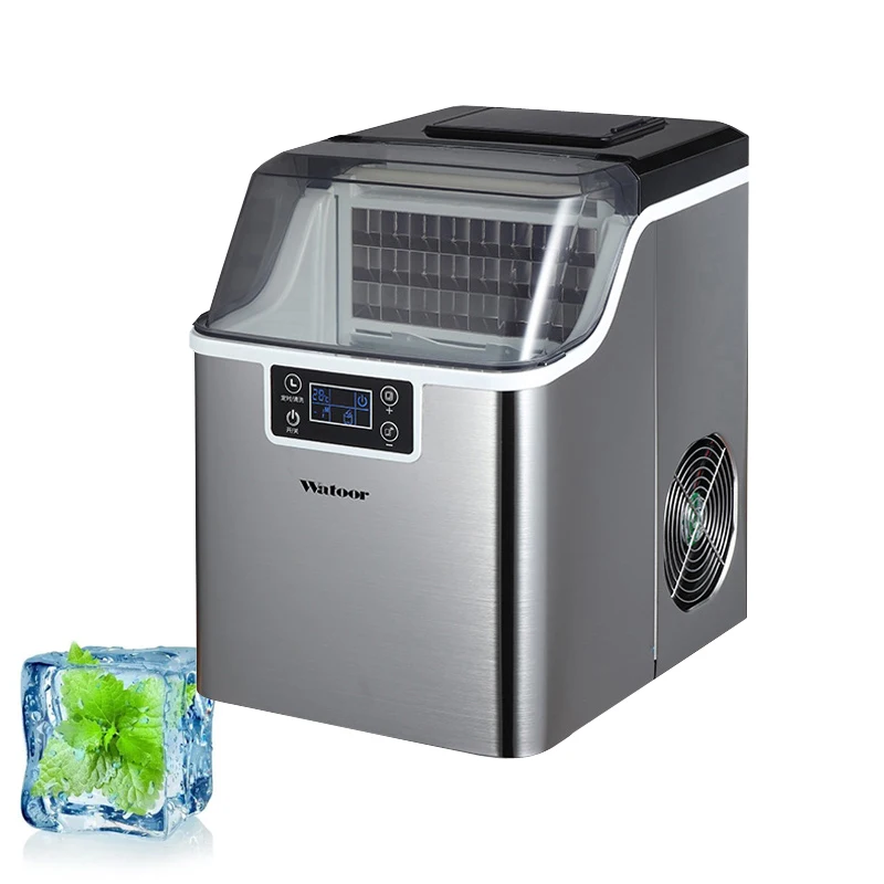 

Ice Maker Commercial Tea Shop Small Automatic Square Ice Cube Making Machine Frozen Tool Refrigerated Appliances 220V