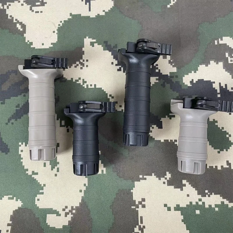

Toy Airsoft Tactical Nylon TGD QD Short or Long Vertical Hand Stop M4 FrontGrip Appearance Modified Fit 20mm Picatinny Rail