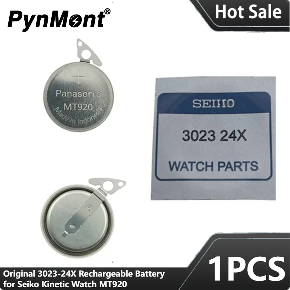 1 шт./лот 3023-24X перезаряжаемая батарея для кинетических часов Seiko MT920 100%