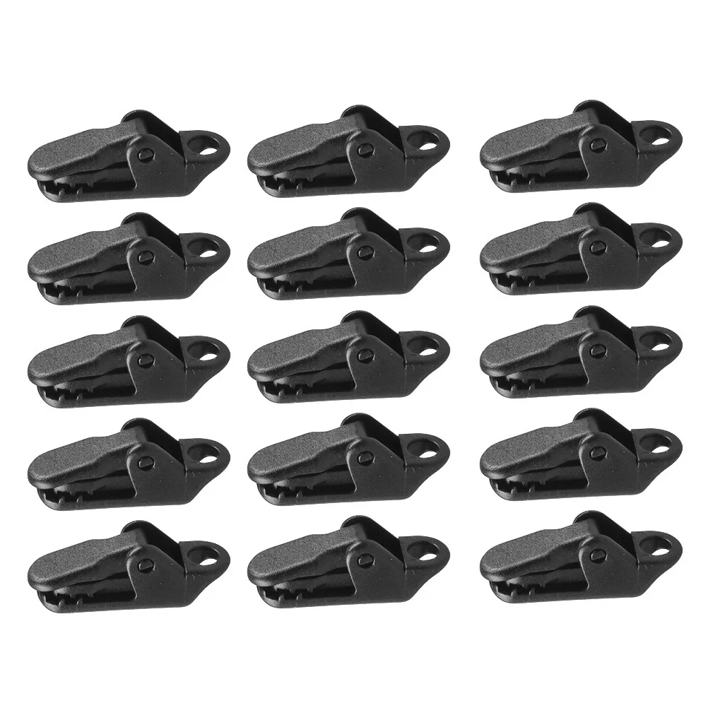 

15pcs Tent Clips Hiking Tent Fixing Clamps Outdoor Awnings Fixing Clamp Clips