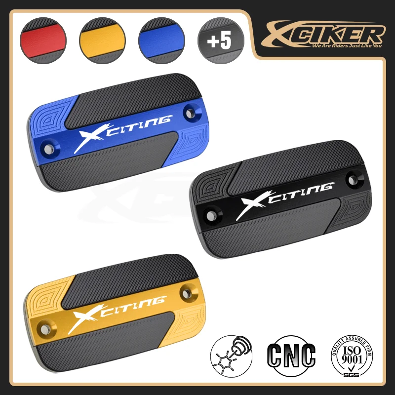 

KYMCO Xciting 250/300 Front Brake Fluid Reservoir Cover CNC Motorcycle Brake Master Tank Pump Cap Accessories