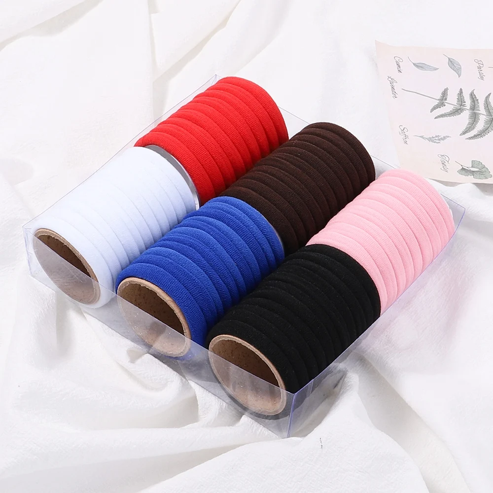 

30/50Pcs/Set Women Basic Elastic Hair Bands Scrunchie Ponytail Holder Headband Colorful Rubber Bands Fashion Hair Accessories