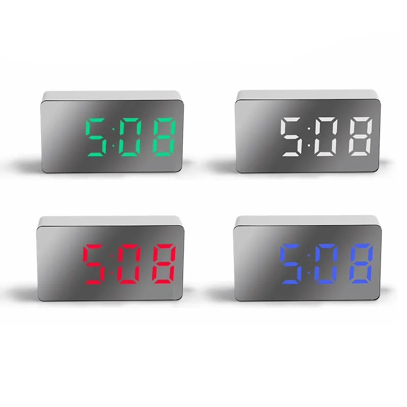 

Usb Electronic Clock Plastic Bedside Alarm Clock Portable Usb Charge Electronic Clocks For Desktop Home Office Silent Desk Mini