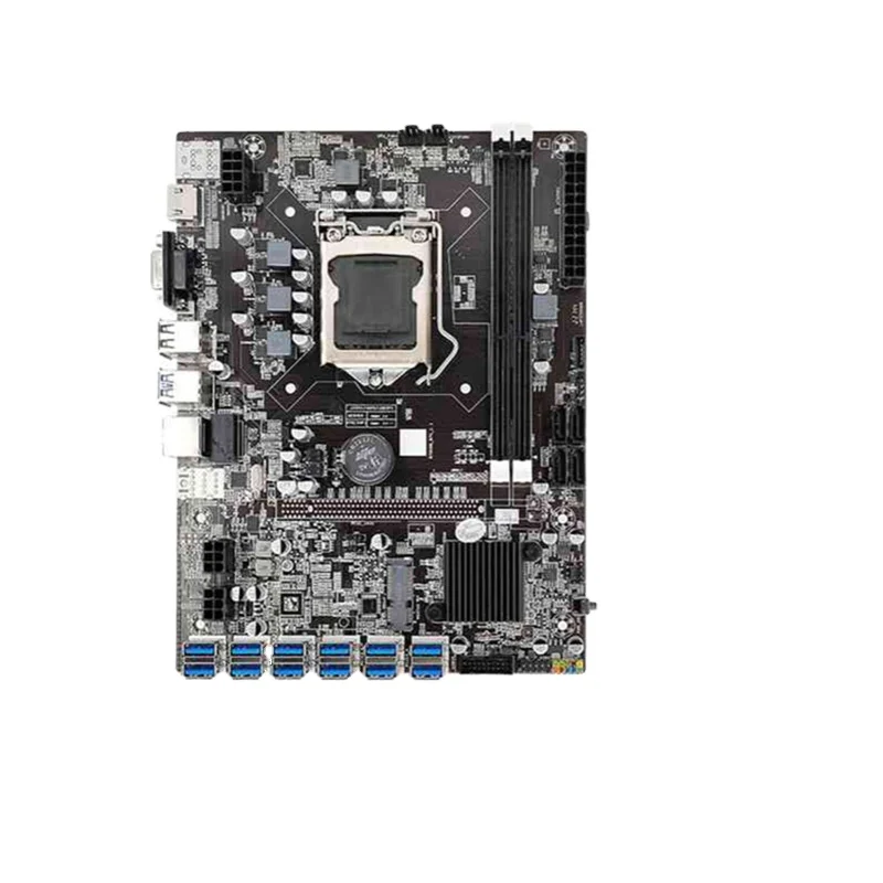 

B75 motherboard 12 * PCIE to USB CPU G540 LGA1155 MSATA supports 2XDDR3
