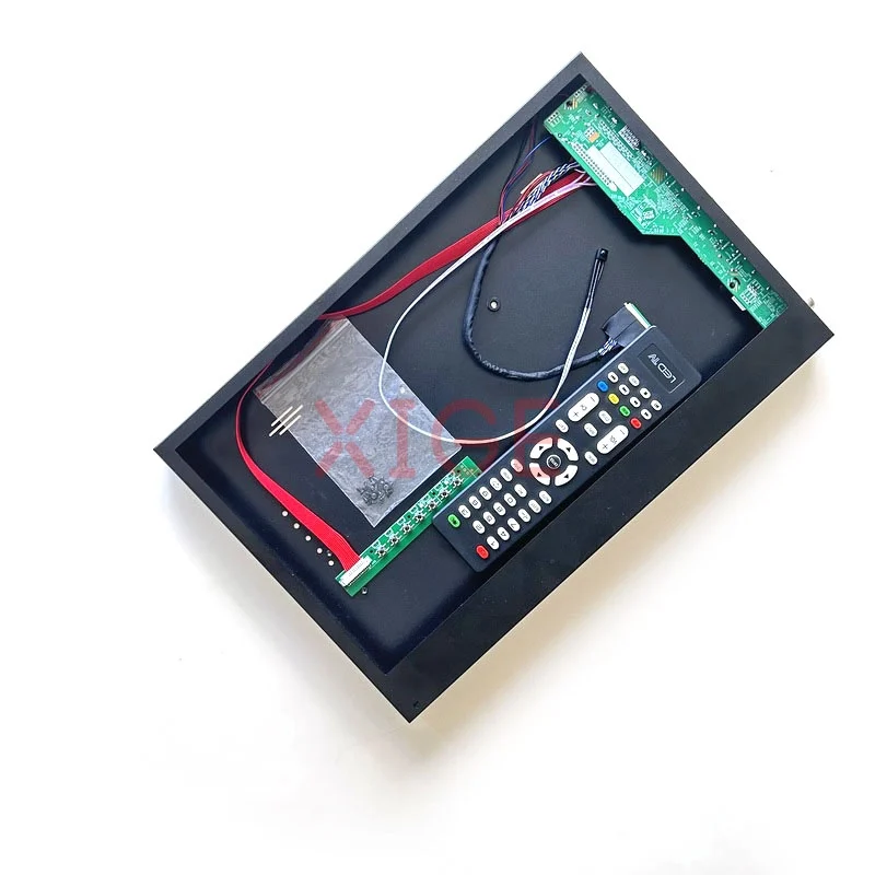 

Metal Case&Controller Driver Board For LP156WFC/N156HGE LVDS 40-Pin Kit TV Analog Signal 1920*1080 USB+AV+HDMI+VGA Display 15.6"